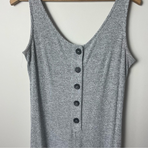 [Altar'd State] Women's Dray Ribbed Knit Sleeveless One Piece Oversized Jumpsuit - Picture 2 of 7